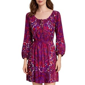 Trina Turk Kerry Silk Dress Multicolor Size 2